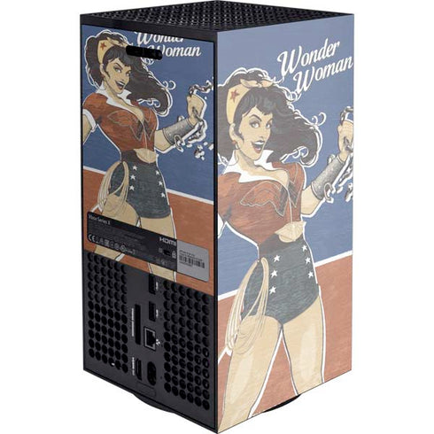 DC Comics Bombshells Wonder Woman Bombshell XBox Series X Digital Edition Console Skin